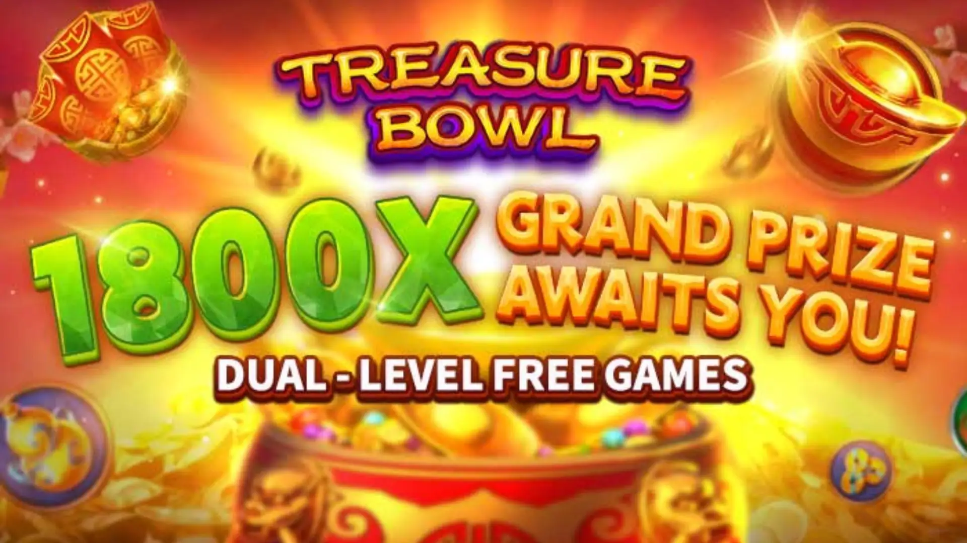 Multiplicadores Treasure Bowl tamborimpg - 7777x Máximo com Tigela Dourada
